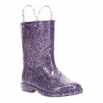 Western Chief Kids Glitter Rain Boots, Purple Color, Size 27