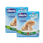 Chicco Dry Fit Plus Maxi Diaper, Size 4, 8-18 Kg, 19 Diapers , 2 Packs
