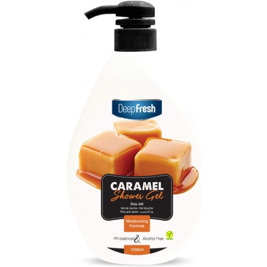 DeepFresh Shower Gel With Caramel Extract, 1000 ml, 2 Packs