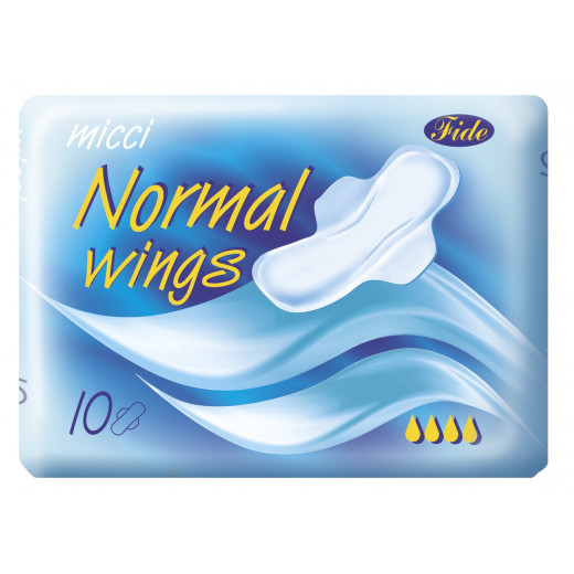 Micci Normal Wings 10 Pads, 4 Packs