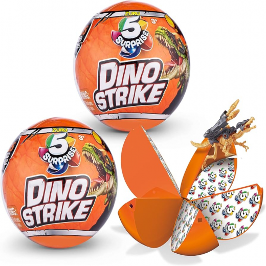 Zuru | 5 Surprise Dino Strike Surprise Mystery Battling Collectible Dinos | 3 Pack
