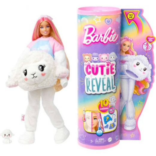 Barbie | Cutie Reveal Cozy Cute Tees Series Lamb Doll
