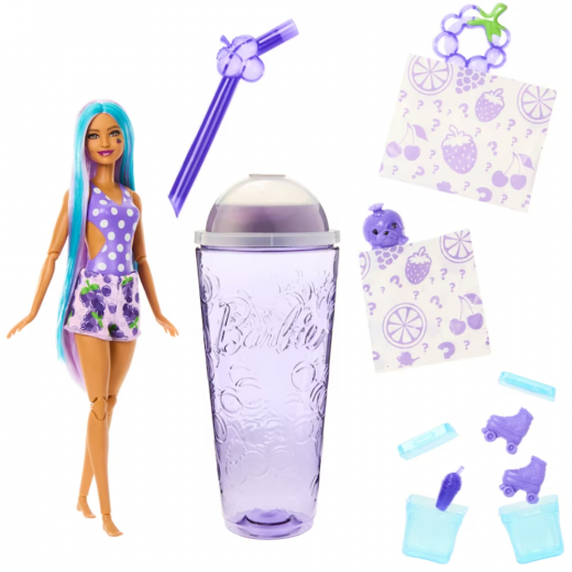 Barbie | Pop Reveal Fruit Series Grape Fizz Doll
