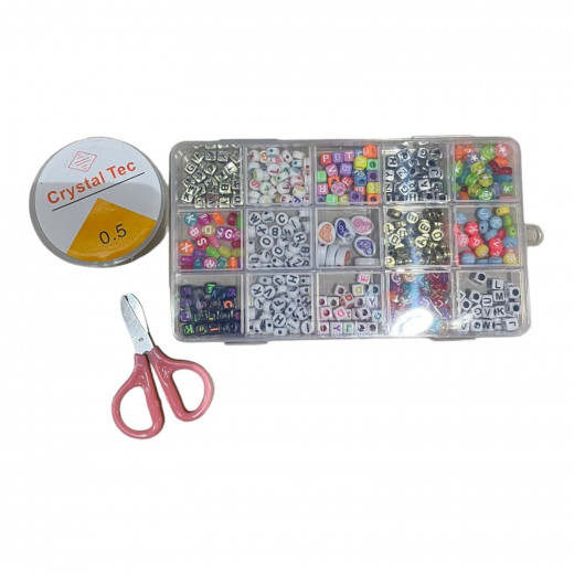 K Toys | Letter beads With Crystal Tec