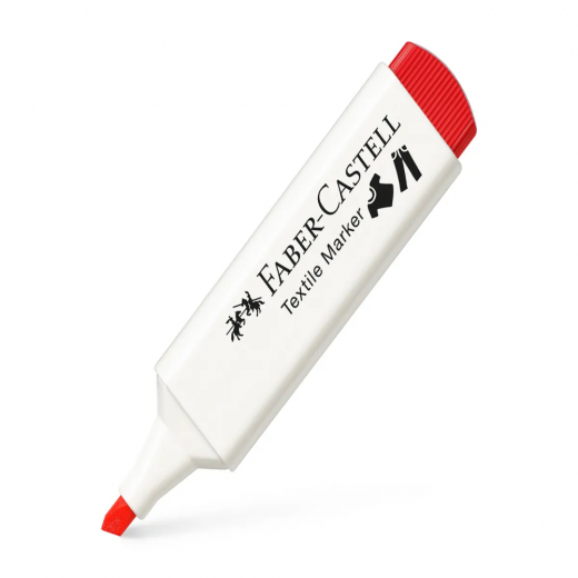 Faber Castell - Textile Fabric Marker - Red
