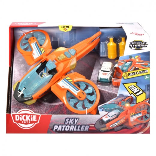 Dickie | Sky Patroller Helicopter with Car