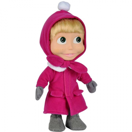 Simba | Masha Soft Doll In Winter Clothes | 23 cm