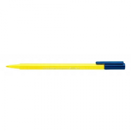 ستيدلر - قلم فايبر مثلث - أصفر فاتح