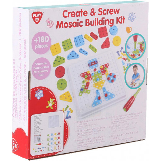 Play Go | Mosaic Create and Screw | 180 pcs