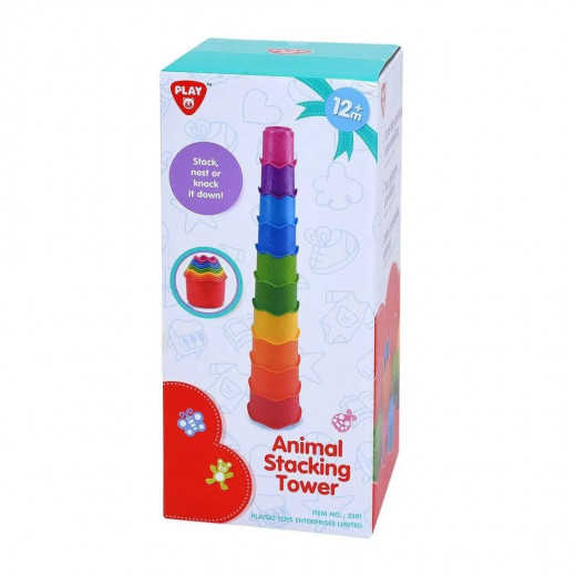 Playgo Animal Stacking Tower 10 Pieces
