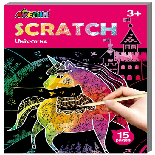 Avenir Mini Scratch Book, Unicorns