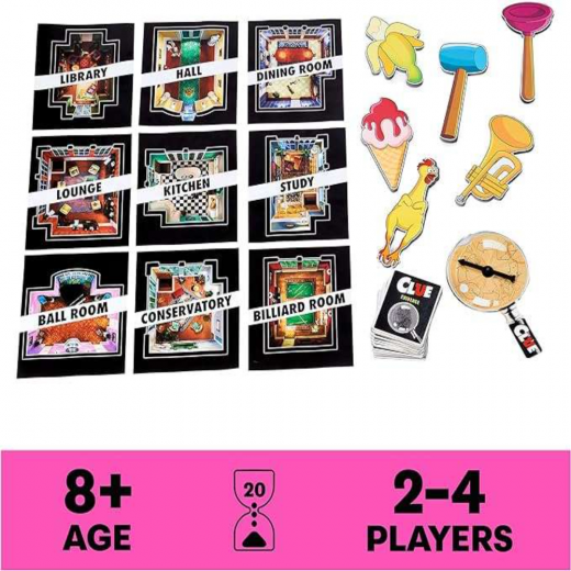 K Toys | Clue Classic Mystery Party Retro Board Game