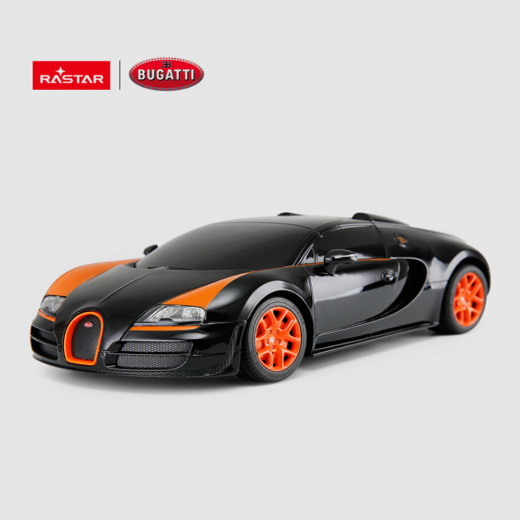 Rastar 1:18 Bugatti Veyron - BLACK& ORANGE