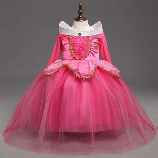كاي كوستيومز - فستان تنكري لحفلات الأميرة للفتيات - وردي