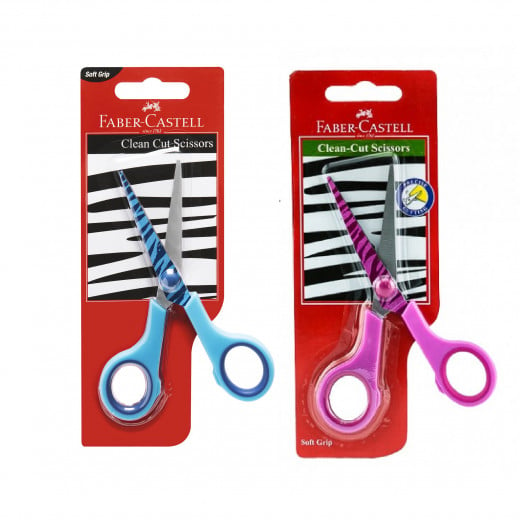 Faber Castell | Clean Cut Scissor | Random Color.
