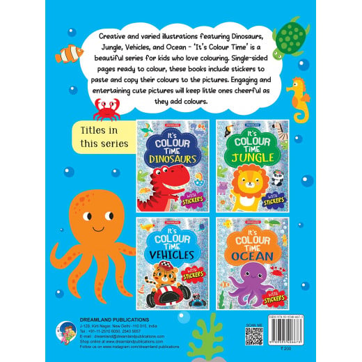 Dreamland | It's Color Time With Stickers | Ocean | An Activity Book For Kids