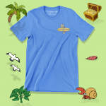 Adults Surfer Turtle T-Shirt
