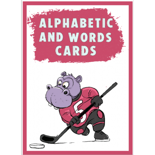 Alphabetic and words flashcards