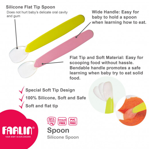 Farlin Silicone Spoon, Green