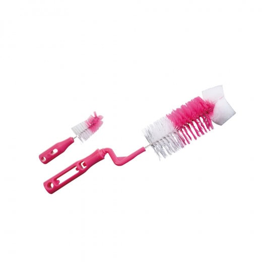 Farlin Bottle & Nipple Brushes, Pink Color