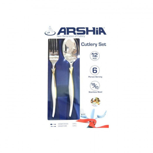 Arshia Dinner Spoon 6 Pieces & Dinner Fork 6 Pieces