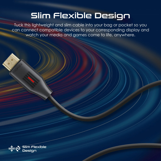 Promate ProLink4K60-15 HDMI Slim Cable 15m