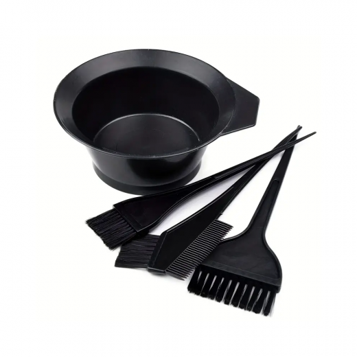 Hair Color Brushes With A Mixing Bowl