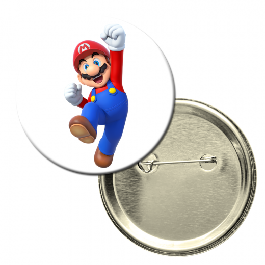 Button badge - Super Mario