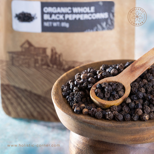 Organic Whole Black Peppercorn | 85g
