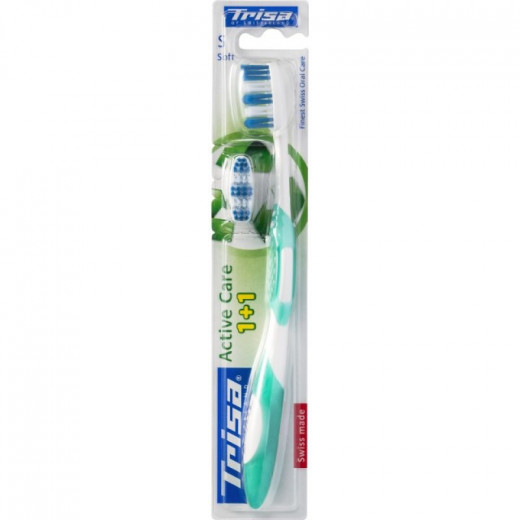 Trisa Active Care Toothbrush - Blue and Black