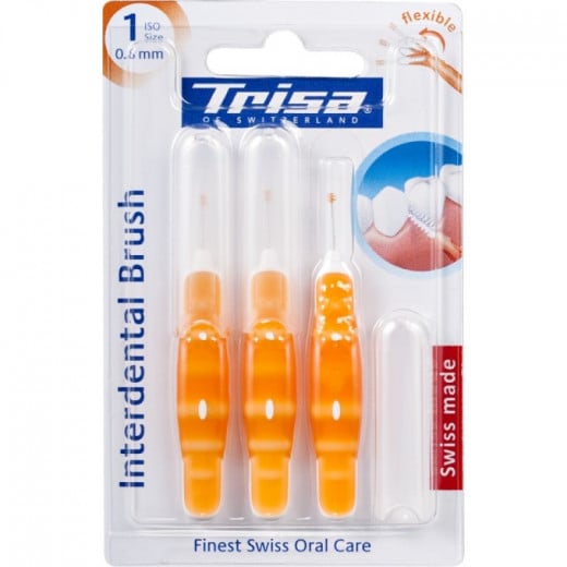 Trisa interdental brush, 1.0 mm, 3 pieces