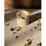 RePapel , scented candle in Cylindrical mold , white and gold , 5cm*5cm*5cm